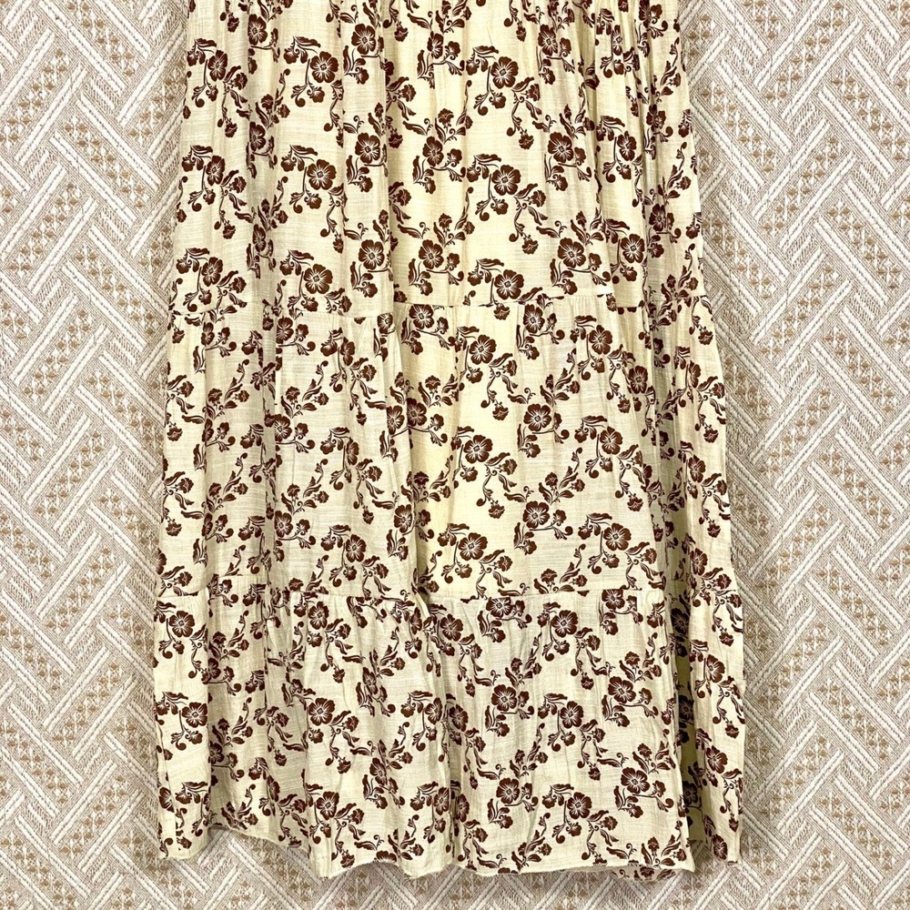 Anthropologie J Gee Sz Large Maxi Dress Cottagecore Prairie Romantic Boho Dainty - Picture 5 of 7